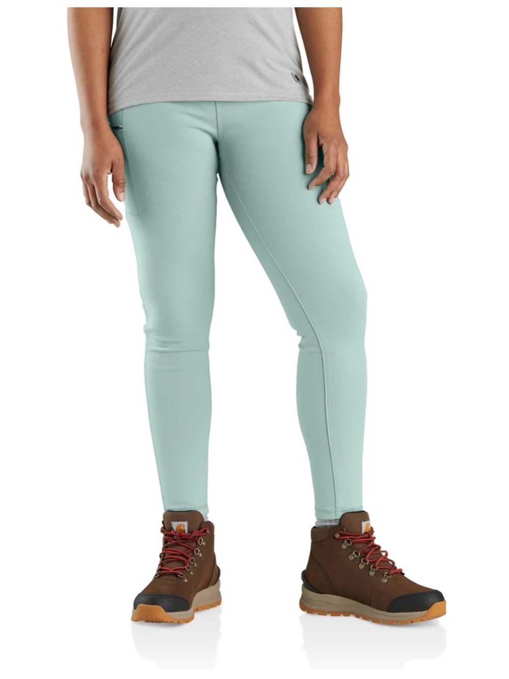 Carhartt Pants Womens X Large Green Fitted Cargo Utility Legging Pull On Work